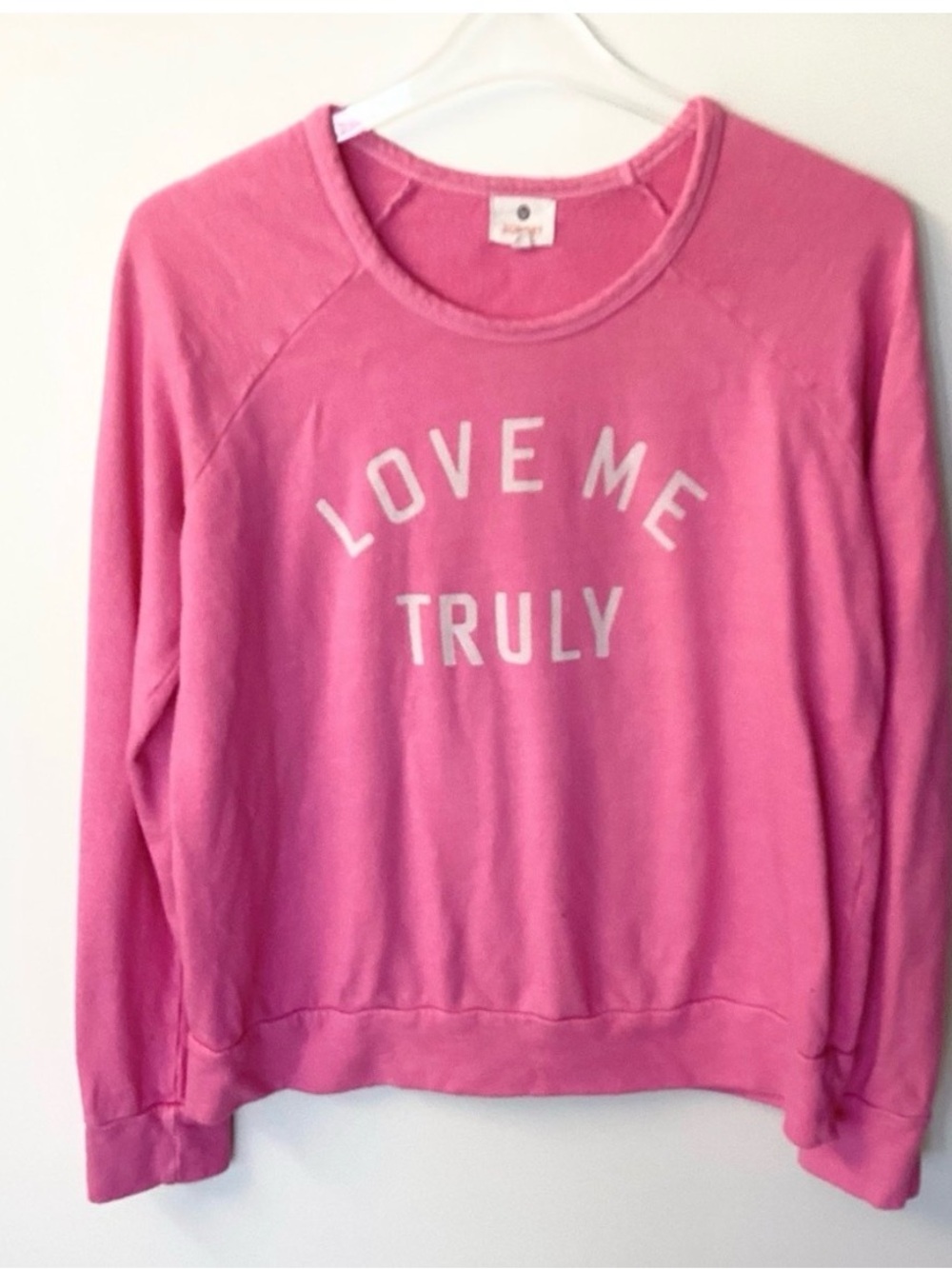 Sundry Pink Terry Pullover